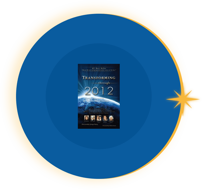 A blue circle with the cover of the book tomorrowland 2 0 1 2.